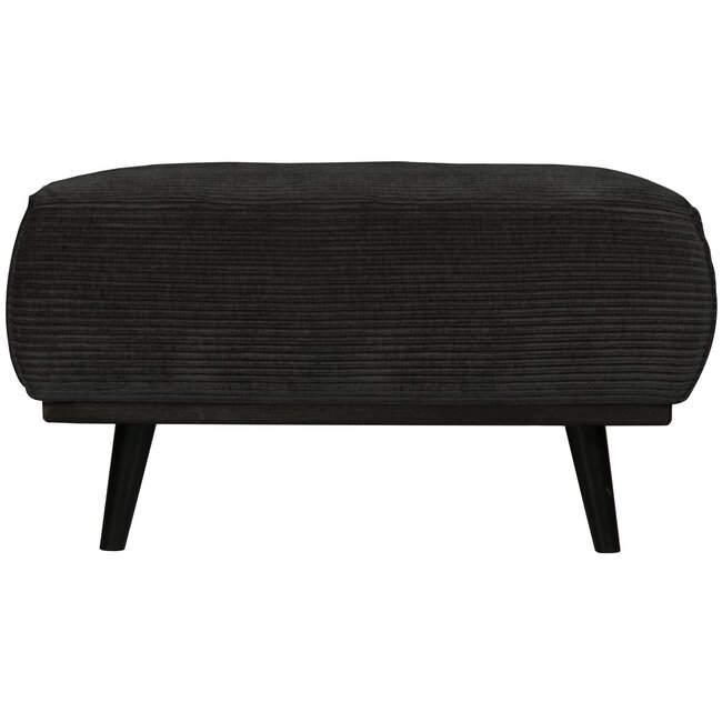 Woood Statement hocker brede platte rib graphite
