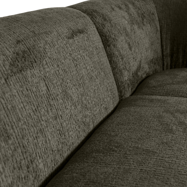 Woood Sloping hoekbank rechts structure velvet frost