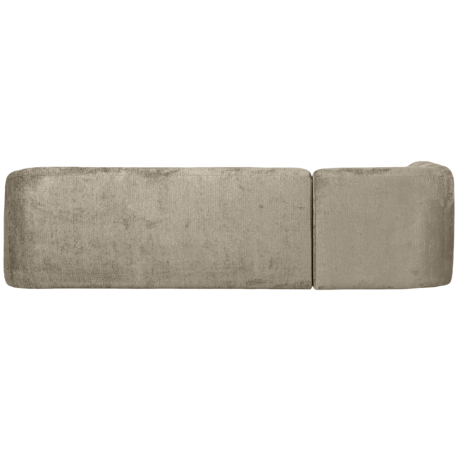 Woood Sloping hoekbank links structure velvet wheatfield