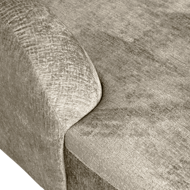 Woood Sloping hoekbank links structure velvet wheatfield