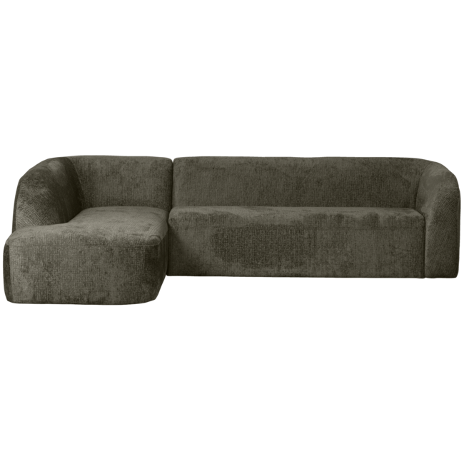 Woood Sloping hoekbank links structure velvet frost