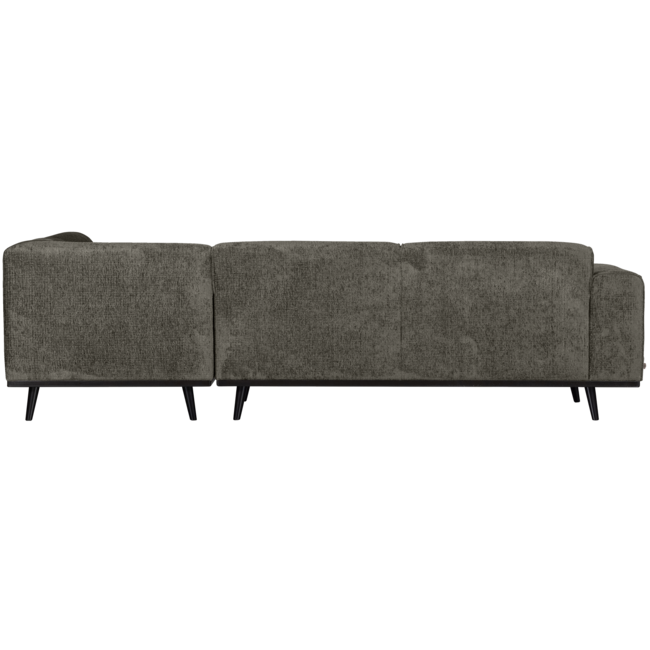 Woood Showroommodel - Statement hoekbank rechts structure velvet frost