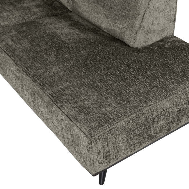 Woood Showroommodel - Statement hoekbank rechts structure velvet frost