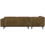 BePureHome Statement hoekbank links structure velvet brass