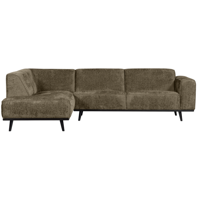 Woood Statement hoekbank links structure velvet bonsai