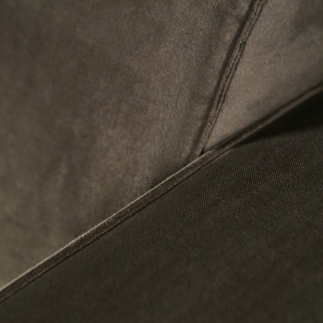 Woood Statement hoekbank links fluweel warm groen