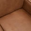 Woood Statement hoekbank rechts lederlook cognac
