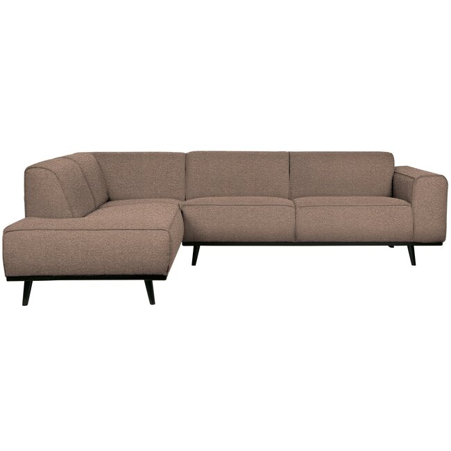 Woood Statement hoekbank links bouclé nougat