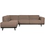 Woood Statement hoekbank links bouclé nougat