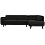 Woood Statement hoekbank rechts platte brede rib graphite