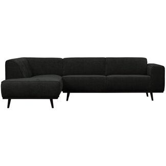 Woood Statement hoekbank links platte brede rib graphite