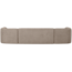 Woood Sloping u-vorm bank naturel melange