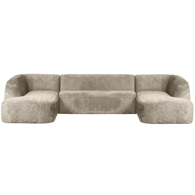 Woood Sloping u-vorm bank structure velvet wheatfield