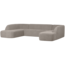 Woood Sloping u-vorm bank off white melange