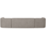 Woood Sloping u-vorm bank off white melange