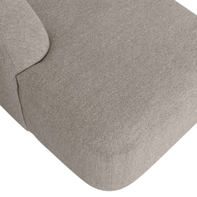 Woood Sloping u-vorm bank off white melange