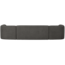 Woood Sloping u-vorm bank grijs/zwart melange