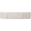 Woood Sloping u-vorm bank pearl melange