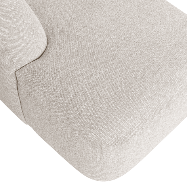 Woood Sloping u-vorm bank pearl melange