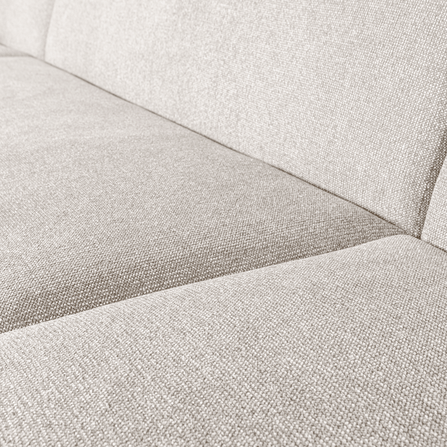 Woood Sloping u-vorm bank pearl melange