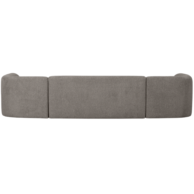 Woood Sloping u-vorm bank grijs melange