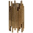 Woood Uneven waxinehouder metaal antique brass 24cm