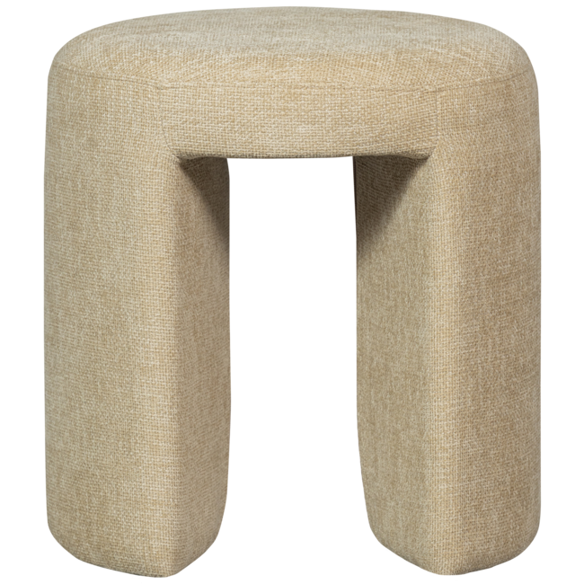 Woood Charlie gestoffeerde kruk naturel