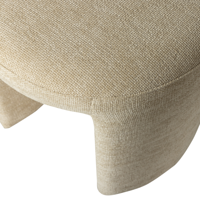 Woood Charlie gestoffeerde kruk naturel