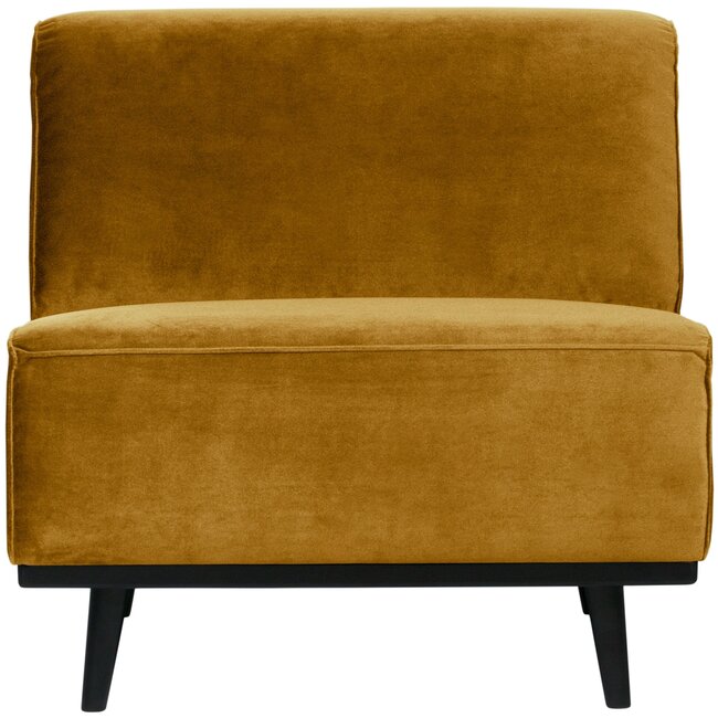 Woood Statement 1-zits element fluweel honing geel