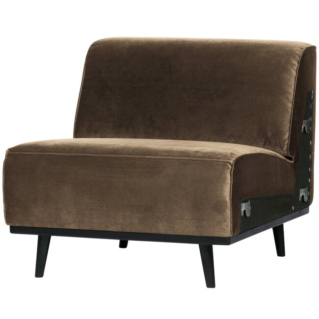 Woood Statement 1-zits element fluweel taupe