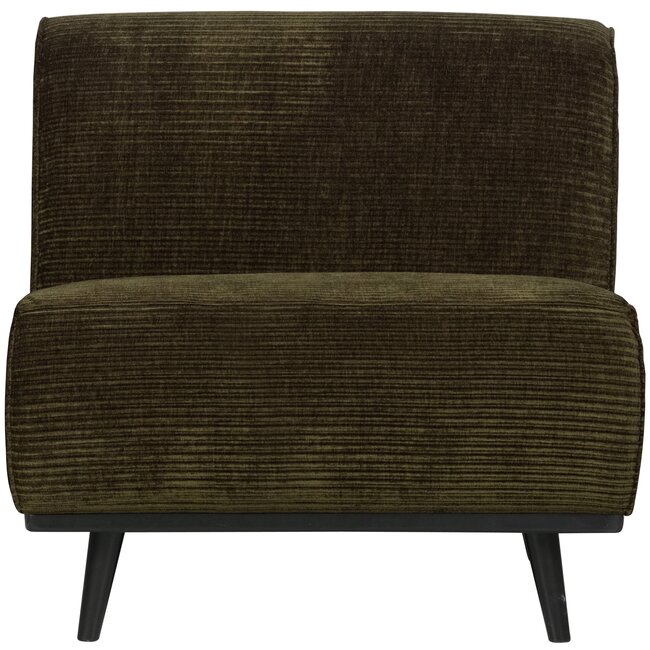 Woood Statement 1-zits element brede platte rib warm groen
