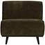 Woood Statement 1-zits element brede platte rib warm groen