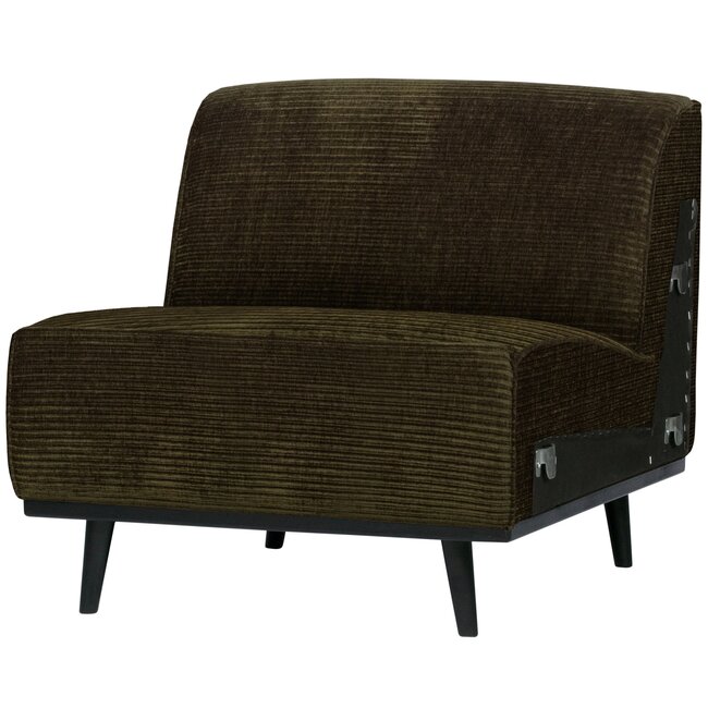 Woood Statement 1-zits element brede platte rib warm groen