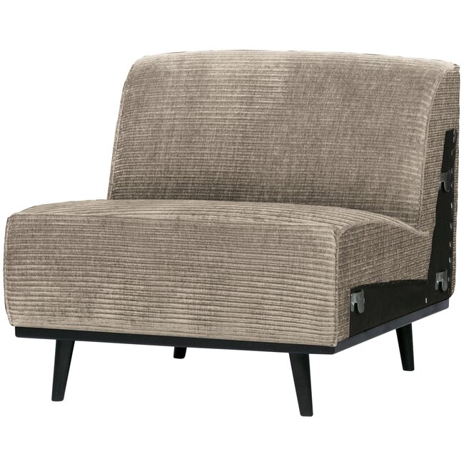 BePureHome Statement 1-zits element brede platte rib clay