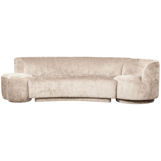 BePureHome Combi-popular: bankje + fauteuil + poef naturel