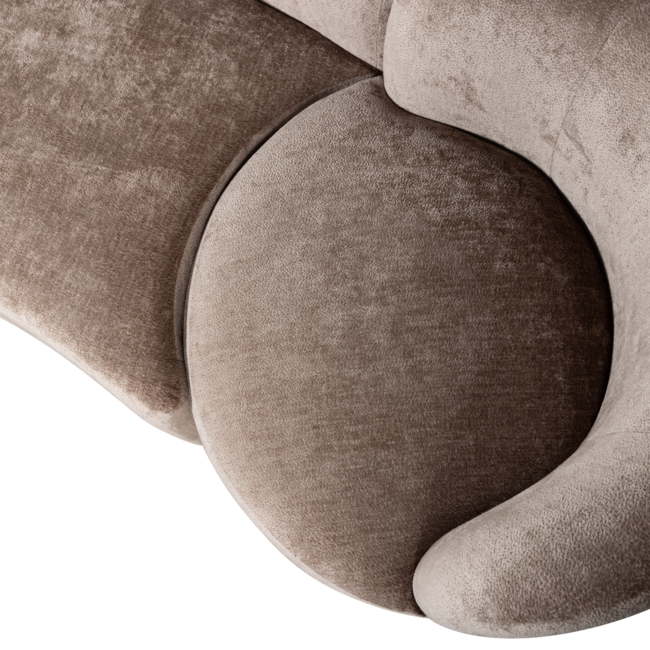 Woood Combi-popular: bankje + fauteuil + poef taupe