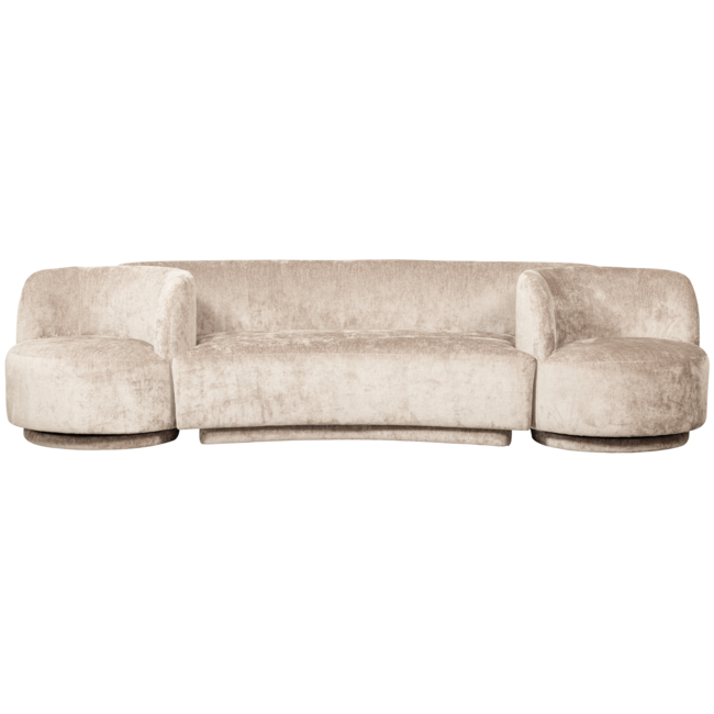 Woood Combi-popular: bankje + fauteuils naturel