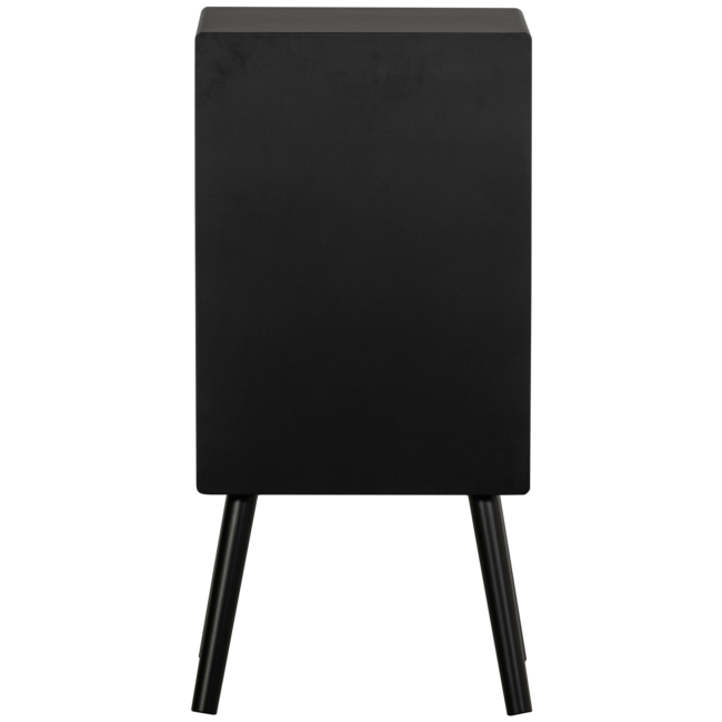 Woood Ozzy nachtkastje hoog hout zwart