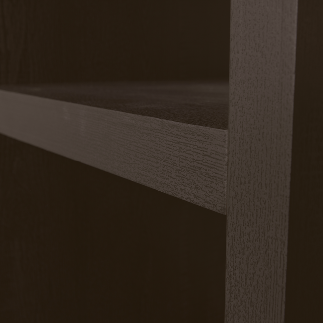 Woood Timo open kast mdf donkerbruin 195x100x40cm