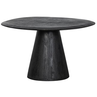 Woood Posture salontafel hout zwart ø70cm