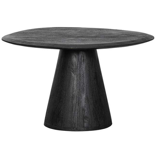Woood Posture salontafel hout zwart ø70cm