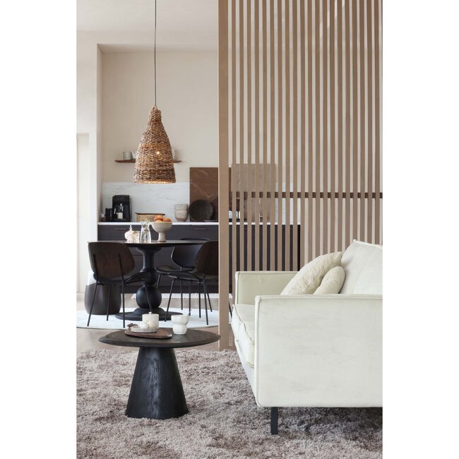 Woood Posture salontafel hout zwart ø70cm