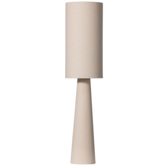 BePureHome Loft vloerlamp metaal/bouclé naturel 130xø30cm