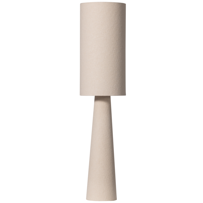 Woood Loft vloerlamp metaal/bouclé naturel 130xø30cm