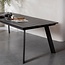Woood Veerle eettafel aluminium/polywood antraciet 220x100cm