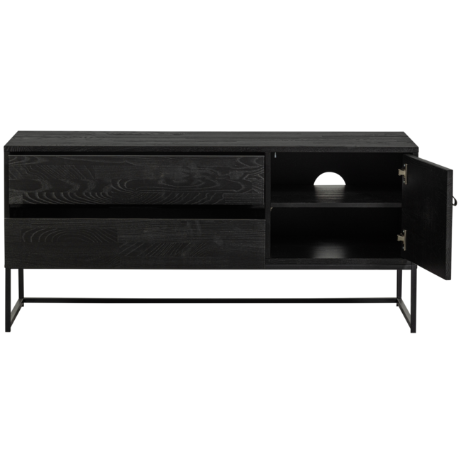Woood Silas tv meubel 120cm essen blacknight [fsc]