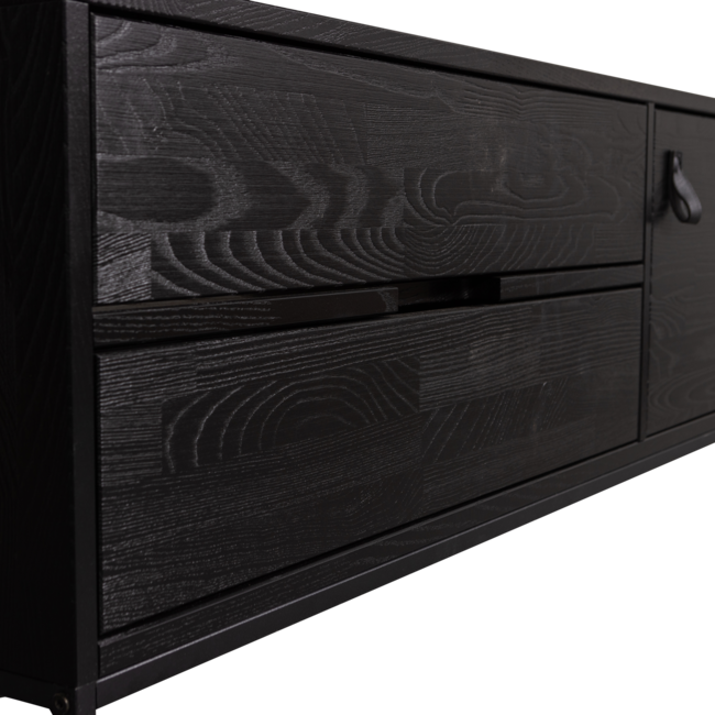 Woood Silas tv meubel 120cm essen blacknight [fsc]
