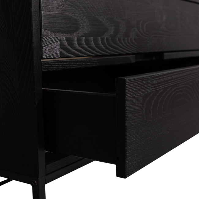 Woood Silas tv meubel 120cm essen blacknight [fsc]