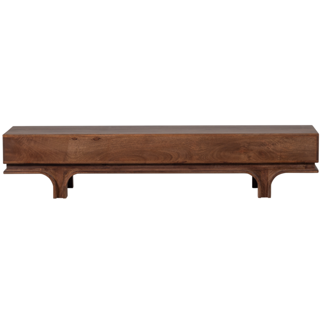 Woood Staes tv-meubel 3 lades mango hout walnoot