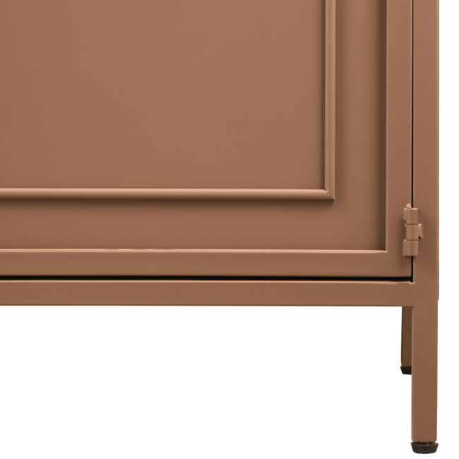 Woood Ronja vitrinekast xl metaal military brown